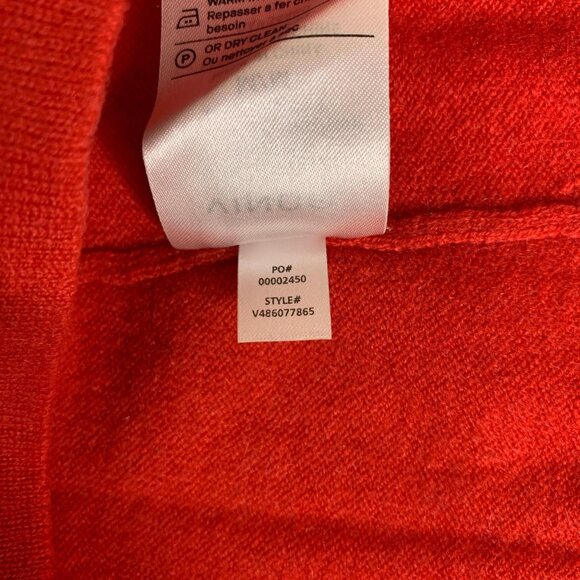 Vince red-orange 100% cashmere crew - Picture 5 of 8